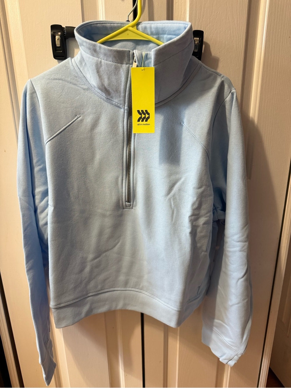All In Motion Core Fleece 1/2 Zip Blue Size 1X